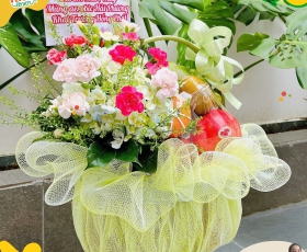GIỎ QUÀ TRÁI CÂY NHẬP KHẨU TẶNG KHAI TRƯƠNG | MS 012