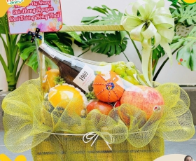 GIỎ QUÀ TRÁI CÂY NHẬP KHẨU TẶNG KHAI TRƯƠNG | MS 015