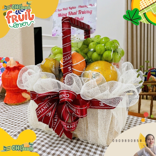 GIỎ QUÀ TRÁI CÂY TẶNG KHAI TRƯƠNG